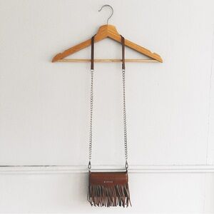 REBECCA MINKOFF x CASEMATE > Leather Fringe Crossbody